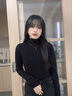 莫代爾新款長袖T恤秋冬暖絨堆堆半高領(lǐng)打底衫女士加絨加厚內(nèi)搭保暖秋衣高領(lǐng)-卡其【加絨加厚】L 【100-120斤】 曬單實(shí)拍圖