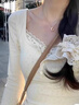 莜仙格學院風甜辣碎花假兩件短袖上衣女夏季肌理感小個子蓬蓬短裙套裝潮 短裙 M 90-105斤 曬單實拍圖