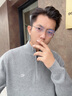 LOHO無框眼鏡近視可配度數(shù)鏡框男超輕純鈦框架高級(jí)感眼鏡架女眼睛 曬單實(shí)拍圖
