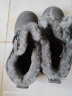 百丽户外雪地靴男士冬季日常穿搭东北靴舒适休闲短靴加绒A0602DD1 灰色 40 实拍图
