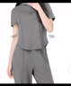 駱駝（CAMEL）跑步健身兩件套女休閑修身彈力透氣套裝 Y24BASLU013 幻影黑 XL 曬單實拍圖