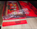 紅泥坊天津泥人張臉譜五虎上將京劇臉譜國粹商務(wù)禮品暖房溫居禮物送客戶(hù) 五路財神1055金絲福底43*24*4cm 曬單實(shí)拍圖