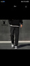 花花公子（PLAYBOY）煙灰色牛仔褲男款春2025夏季新款美式寬松直筒休閑長褲子復(fù)古潮牌 ME深灰色 L【身高165-185CM體重110-130斤 曬單實(shí)拍圖