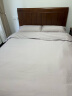 康尔馨希尔顿60s贡缎纯棉A类四件套长绒棉家纺双人被套 粉灰色 1.5米床 实拍图