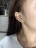 蔓笙999足銀耳環(huán)男士高級(jí)感素圈2024新款潮流女單只黑色耳釘男款禮物 S999足銀黑色【12mm單只】 曬單實(shí)拍圖