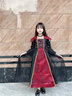 安妮優(yōu)兒萬(wàn)圣節兒童服裝女童cosplay角色裝扮魔法女巫吸血鬼化妝舞會(huì )派對 裙子+帽子 150 曬單實(shí)拍圖