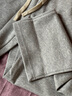名創(chuàng)優(yōu)品（MINISO）直筒褲男重磅休閑潮流春秋季青少年寬松百搭垂感衛(wèi)褲 麻灰 XL 曬單實(shí)拍圖