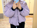瑪嬌媚（Majiaomei）羽絨棉服外套女短款2025年冬季新款加厚面包服小個(gè)子學(xué)生上衣女 香芋紫 XL 曬單實(shí)拍圖