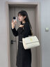 Cavion Koist奢侈新品包包女包單肩包女士包包鏈條包斜挎包送老婆女友生日禮物 奢侈白 精美禮盒包裝 曬單實(shí)拍圖