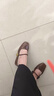 啄木鳥單鞋女法式晚風(fēng)感溫柔森女單鞋瑪麗珍平底小皮鞋日常淺口方頭 卡其色 37 曬單實(shí)拍圖