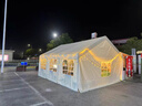 網(wǎng)紅民宿戶外冬季營地休閑房式餐飲帳篷集市庭院防風(fēng)雨擺攤遮陽棚 長5米x寬4米 不帶圍布 曬單實拍圖