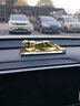 車(chē)咔咔汽車(chē)擺件香水座金錢(qián)豹子車(chē)載車(chē)內車(chē)上儀表臺中控臺高檔裝飾用品 大號流線(xiàn)型金錢(qián)豹 曬單實(shí)拍圖