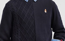 暇步士（Hush Puppies）童裝兒童線(xiàn)衣冬裝新款男女童柔軟套頭毛衣 藏藍 160 曬單實(shí)拍圖