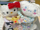 薇施妮（WEISHINI）可愛(ài)玉桂狗hellokitty毛絨發(fā)圈日系風(fēng)大腸發(fā)圈卡通三麗鷗發(fā)繩 主圖2個(gè)裝 A22-202 曬單實(shí)拍圖