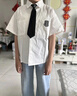 G.DUCKKIDS小黃鴨男童套裝夏季學(xué)院風(fēng)兒童西裝演出服男孩白襯衫黑褲子兩件套 白色襯衫+黑色褲子+領(lǐng)帶 120 建議5~6歲【110-120cm】cm 曬單實(shí)拍圖