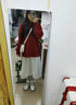 矜持范秋冬季新年衣服套裝大碼女裝減齡小香風(fēng)針織毛衣女顯瘦百褶裙三件 紅色毛衣襯衫黑色百褶裙【三件套】 S 建議85斤內(nèi) 曬單實(shí)拍圖