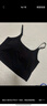 美洋（MEIYANG）省心小吊帶 自帶胸墊可調節肩帶U領(lǐng)細吊帶長(cháng)短款背心夏季新款上衣 黑色(長(cháng)款) L 曬單實(shí)拍圖