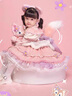 G.DUCKKIDS童裝洛麗塔公主裙女童連衣裙秋冬季加絨加厚玲娜貝兒生日禮服兒童 單件粉色洛麗塔【加絨款】 140 尺碼9~10歲【130-140cm】 曬單實(shí)拍圖