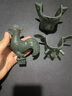 銅鈺緣【三星堆】博物館藏品文創(chuàng)紀(jì)念品青銅立人面具人像考古玩具擺件 縱目面具 曬單實拍圖