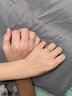 BJYL青花瓷戒指女男一對情侶款對戒調(diào)節(jié)異地戀生日高級感禮物定制刻字 情侶一對 曬單實拍圖
