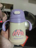 杯具熊（BEDDYBEAR）正品兒童保溫杯帶吸管寶寶小容量帶手柄學(xué)飲杯學(xué)生小號杯子 咕咕兔 400ml 學(xué)飲杯 曬單實(shí)拍圖