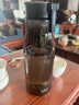 NOBVAN第三代魔力球磁彈泡茶杯tritan塑料便攜健身防摔茶水分離杯 1200ML-黑色-Tritan耐溫溫 曬單實(shí)拍圖