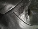 比菲力（BEVERRY）头层真皮皮衣男海宁绵羊皮2020春夏款外套修身韩版男士机车皮夹克 口袋拉链黑色款 175(XL) 实拍图