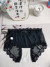 美·雅·挺蕾絲內褲女士收腹無(wú)痕大碼性感網(wǎng)紗透氣胖mm鏤空蝴蝶結純棉襠短褲 【性感半透蕾絲】黑色+香檳+咖啡 XL【建議85-115斤】 曬單實(shí)拍圖