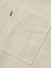 Levi's李維斯男士美式復古vintage格紋燈芯絨肌理感淺色襯衫外套 米色 M 曬單實拍圖