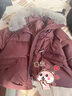 梵花秀氣質(zhì)媽媽冬裝帶毛領(lǐng)羽絨棉服新款洋氣中老年女裝短款保暖外套棉襖 咖色 高品質(zhì)棉衣 2XL 建議穿160-180斤 曬單實(shí)拍圖