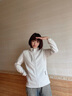 西域駱駝（VANCAMEL）抓絨衣男女加厚保暖搖粒絨內(nèi)膽開衫柔軟舒適立領(lǐng)上衣休閑衛(wèi)衣外套 YR669米白-女 L 曬單實拍圖