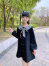 G.DUCKKIDS女童連衣裙春秋季2025新款兒童裝時(shí)髦公主洋氣中大童女孩秋裝裙子 黑色【春季款】 140 建議9-10歲 曬單實(shí)拍圖