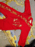 G.DUCK KIDS小黃鴨童裝嬰兒衣服春秋中國風(fēng)周歲禮服女寶寶新生兒連體衣純棉 紅色【純棉】 73碼建議7-9個(gè)月13-18斤 曬單實(shí)拍圖