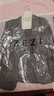 ZEZI桑蠶絲小西裝外套女夏季休閑西服薄款真絲七分袖職場輕奢高級感 錫器灰 S 曬單實拍圖