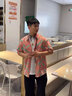 美羅邦 MELOBAN100%純棉長袖襯衫男士春秋新款潮流寬松百搭休閑長袖印花字母襯衣 粉色 【短袖款】 XL 參考135-150斤左右 曬單實拍圖