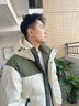 啄木鳥(niǎo)（TUCANO）羽絨服男士冬季新款短款連帽款工裝羽絨白鴨絨加厚保暖防寒外套潮 1677-米色 L 【105-125斤】 曬單實(shí)拍圖