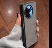 遼科適用vivo XFold2手機(jī)殼羊巴皮保護(hù)套xfold2折疊屏防摔輕奢復(fù)古商務(wù)皮質(zhì)磨砂輕薄手機(jī)套  vivo XFold2【銀河灰】 羊巴皮保護(hù)套   【可折疊】 曬單實(shí)拍圖
