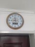北极星（POLARIS）挂钟客厅简约创意万年历实木石英钟办公室时钟17英寸 6828水曲柳 实拍图