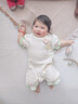 優(yōu)奇斷碼撿漏  女寶寶夏裝嬰兒衣服夏季薄款短袖連體衣純棉紗布荷葉邊 淺綠 80cm 曬單實(shí)拍圖