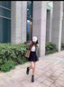達(dá)芙妮厚底女款2025年秋冬新款高跟加絨保暖后拉鏈粗跟短靴馬丁靴女靴子 黑色 37 曬單實(shí)拍圖