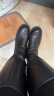 Bata及膝时装靴女冬商场新款牛皮粗跟骑士显瘦长筒靴AXS80DG3 黑色-单里 39 晒单实拍图