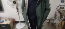 稻草人（MEXICAN）男士风衣中长款韩版潮流宽松春秋季休闲男装外套 军绿色 XL 实拍图