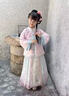 迪士尼（Disney）2025女童格格漢服馬面套裝春秋古風(fēng)新款古裝明制兒童中式唐裝 桃粉粉刺繡上衣+裙子(有) 170 曬單實(shí)拍圖
