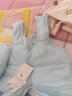 童港湾婴儿薄棉衣套装春秋款保暖内衣宝宝南极棉两件套新生儿童外套 背带绿色 80CM/8-12个月 实拍图
