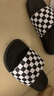 VANS范斯官方 黑白棋盤(pán)格簡(jiǎn)約休閑男鞋女鞋涼鞋拖鞋 黑白棋盤(pán)格 38 曬單實(shí)拍圖