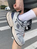 Dickies老爹鞋男鞋2025夏季新款透氣鞋子男網(wǎng)面休閑鞋增高跑鞋情侶運(yùn)動(dòng)鞋 銀灰 42  (尺碼偏小，建議拍大一碼) 曬單實(shí)拍圖