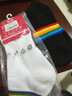 樓棉襪子男士秋冬季毛巾底短襪彩虹時(shí)尚休閑運動(dòng)襪子加厚男船襪 4雙裝 2雙 黑色+白色 均碼 曬單實(shí)拍圖