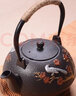 知鳴渡鐵壺南部紅葉孔雀鑄鐵壺?zé)o涂層生鐵壺老鐵壺?zé)F茶壺套組 紅葉孔雀帶過(guò)濾網(wǎng)（鐵把鐵蓋子） 曬單實(shí)拍圖