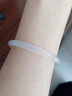 中國黃金（CHINA GOLD）玉手鐲女冰種白月光荔枝凍玉髓手鐲子瑪瑙叮當鐲禮物送媽媽女友 【5.5-6mm】玉髓手鐲 圈號60 曬單實(shí)拍圖