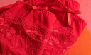 TINGE紅色內(nèi)褲女本命年女蕾絲結(jié)婚 邂逅/深紅色+汐羽/本命紅 XL 曬單實(shí)拍圖